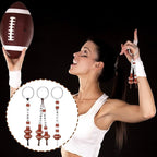 Landical 564 Pcs Football Keychain Making Kit DIY Football Bead Key Chain Craft - Image 6