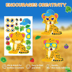 Aowplc 48 Make A Safari Animal Sticker Sheets - Image 3