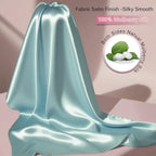 Mulberry Silk Pillow Cases Queen Size Set of 2, Ultra Smooth Soft Breathable - Image 2