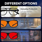 Eyekepper Red Lens Blue Light Glasses Men, Fitover Blue Light Blocking Glasses - Image 4