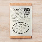 TIAMECH A4 Reusable Vintage Stamp Stencil - Image 2