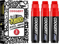 Coogert 3Pcs Red Jumbo Poster Markers, 15MM Thick Permanent Acrylic Graffiti by CoogertPaintPens