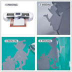 guangyintong Reflective Dark Grey Heat Transfer Vinyl HTV Rolls, Dark Grey HTV - Image 5