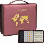 Coin Collection Book Holder for Collectors, 200 Pockets Collecting Album& 30 by Ankhohstoragehardcase