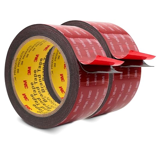 3M Double Sided Mounting Tape Heavy Duty 2" x 15.4 Ft 2 Pack Black 5925 | by 3MFullRangeProducts