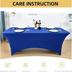 2-Pack 8ft Spandex Table Covers - Image 6