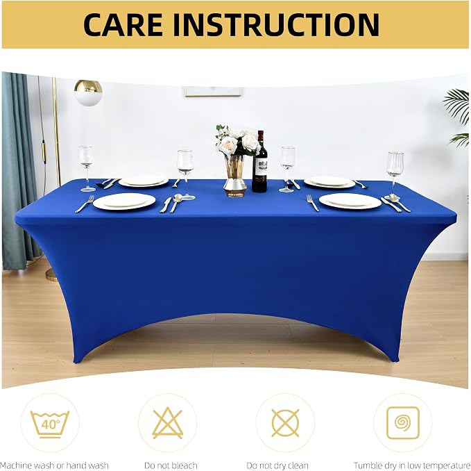 2-Pack 8ft Spandex Table Covers - Image 6