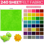 Reginary 240 Pcs 6 x 6 Inch Felt Sheets - Image 2
