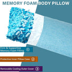 1 MIDDLE ONE Body Pillow, Cooling Memory Foam Body Pillows - Image 2