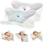 DUMOS Cervical Neck Pillow, Cooling Ergonomic Memory Foam Pillows by DumosLifestyle
