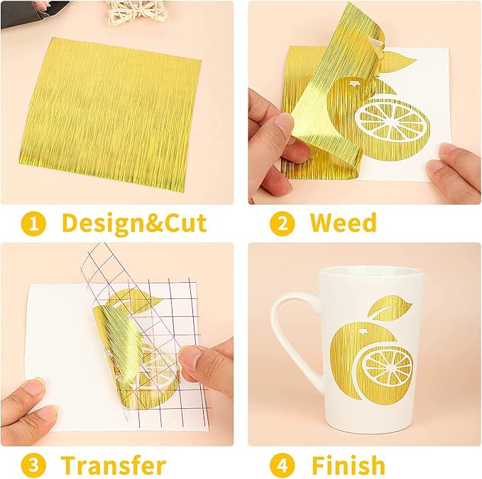 Lya Vinyl Permanent Adhesive Vinyl Bundle 10 Pack Brushed Self Adhesive Vinyl - Image 2