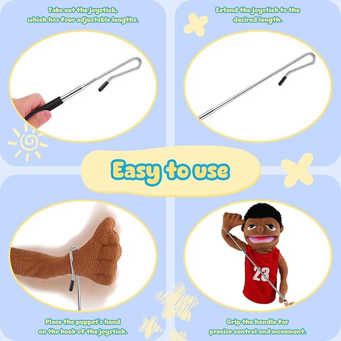 Adjustable Puppet Handles Metal Arm Control Rod Arm Control Stick Accessory - Image 4