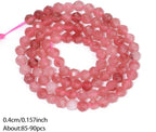 4mm 90pcs Strawberry Quartz Tiny Gemstone Beads - Image 3