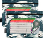 Eagles Head Pencil Pouch for 3 Ring Binder, 2 Pack Waterproof Pencil Bags Clear - Image 2