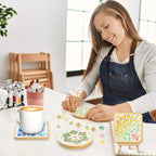 UXORSN 4 Sets DIY Mosaic Tiles for Crafts Mixed Color Mosaic Pieces - Image 5