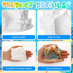 Thyle 6 Set 5 Inch Ceramics Fairy House to Paint Ocean Fairy Garden House Craft - Image 3
