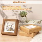 4x4 Shadow Box Picture Frame Real Glass Front, Small Shadow Box Frame Display - Image 3