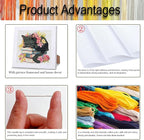 Black Cat Cross Stitch Kits For Beginner, Flowers Stamped Cross Stitch Kits - Image 4