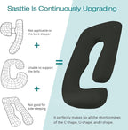 Sasttie Pregnancy Pillows for Sleeping, U Shaped Cooling Full Body Pillow - Image 5