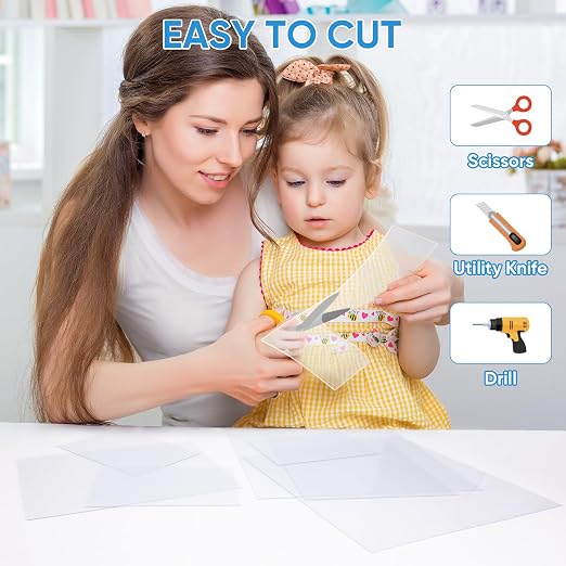 TICONN 6PK 8" x 10" PET Plexiglass Sheets, Picture Frames - Image 5