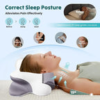 DUMOS Cervical Neck Pillow for Sleeping, Cooling Ergonomic Memory Foam Pillow - Image 6