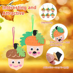 Fennoral 12 Pack Fall Crafts for Kids Make You Hazelnut Foam Stickers DIY - Image 4