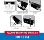 VELCRO Brand Cord Organizer for Desk Cable Management, Nightstand Organization - Image 4