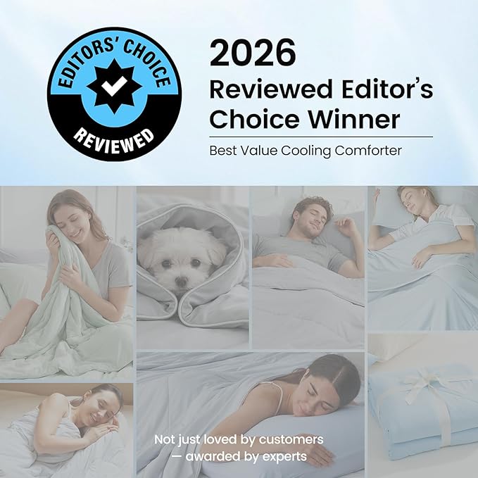Cozy Bliss Cooling Comforter King Size, Cooling Blankets - Image 3