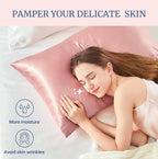 BEDELITE Satin Pillowcase for Hair and Skin, Super Soft Similar to Silk Pillow - Image 4