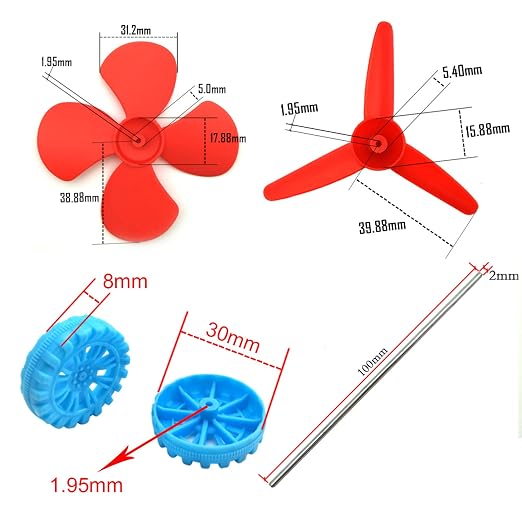 18 Set DC Motors Kit, Mini Electric Hobby Motor 3V -12V 25000 RPM Strong - Image 3