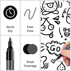 SFAIH Acrylic Black Paint Pens - Image 5