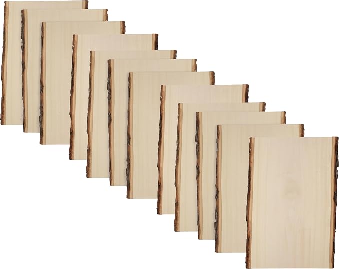 Foggy Bottom Woodworks LLC Premium Basswood Live Edge Wood Planks, Value Pack - Image 5