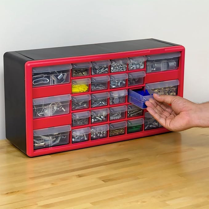 Akro-Mils 26-Drawer Plastic Drawer Storage Cabinet - Image 10