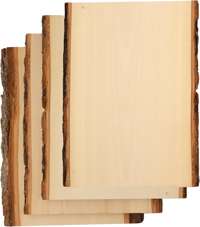 Foggy Bottom Woodworks LLC Premium Basswood Live Edge Wood Planks, Value Pack - Image 4