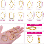 Shynek 60Pcs Hollow Frame Pendants - Image 3