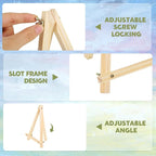 16 Pack 9 Inch Easel for Painting, Wooden Easel Stand Canvas Stand | Smooth Wood - Image 4