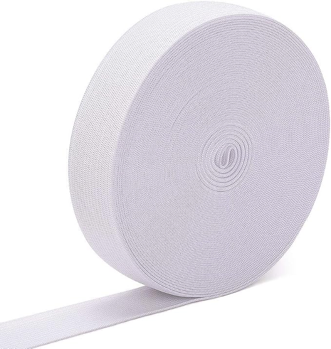 Airisoer Elastic Bands for Sewing 1 Inch 32 Yards White Knit Elastic Spool High by Airisoer