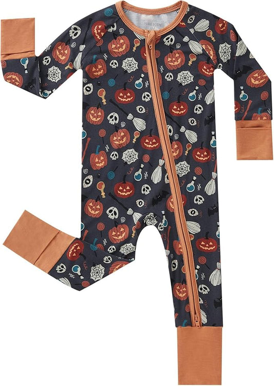 pureborn Baby Infant Boys Girls Sleeper Snug Fit Viscose from Bamboo Pajamas 0-24 Months