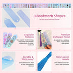 120Pcs Acrylic Bookmark Blanks Kits, Iridescent Clear Bookmarks Bulk - Image 5