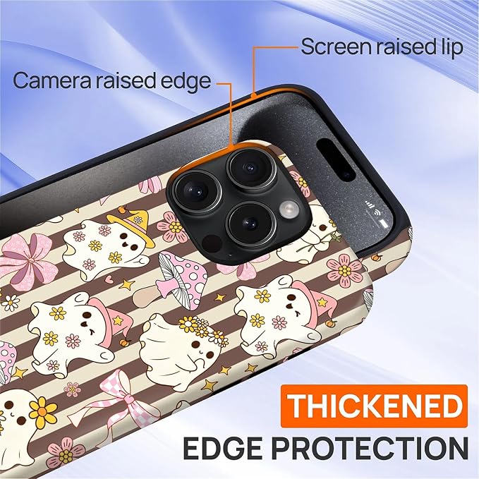 Case for iPhone 15 Pro, Scratch Resistant Hybrid Double Layer Hard Shell，Cute - Image 5