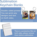 240Pcs Sublimation Keychain Blanks Double Sides 80 MDF Sublimation Keychains - Image 4
