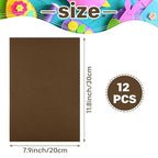 Morcheiong 12 Pcs Self Adhesive Felt Sheet Soft Felt Sheets - Image 2