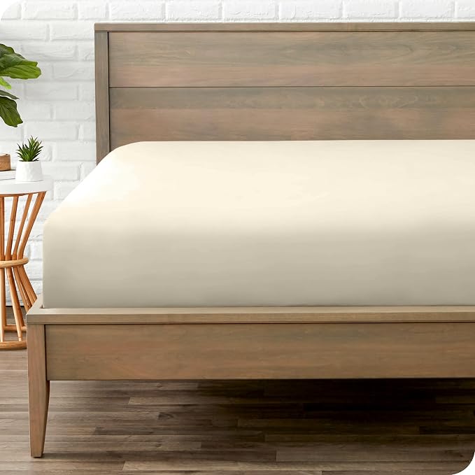 Bare Home Fitted Bottom Sheet Queen Size by BareHome
