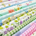 flic-flac 25pcs 12 x 12 inches Cotton Fabric Squares Quilting Sewing Floral - Image 7