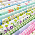 flic-flac 25pcs 10 x 10 inches Cotton Fabric Squares Quilting Sewing Floral by flic-flac