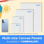 Mini Canvas for Painting 4x4 inch, 56 Pack Bulk Small Painting Canvases for - Image 12