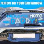 Window Chalk Markers for Cars Glass Washable, 10 Colors Jumbo Liquid Chalk - Image 6