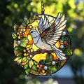 Peaceloving Dove Acrylic Suncatcher Stained Glass Effect Window Car Hanging by AVAGAN