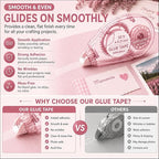MARCADORUS Double Sided Tape Roller, Scrapbook Glue Tape 6 Pack, Extra-Long | - Image 5