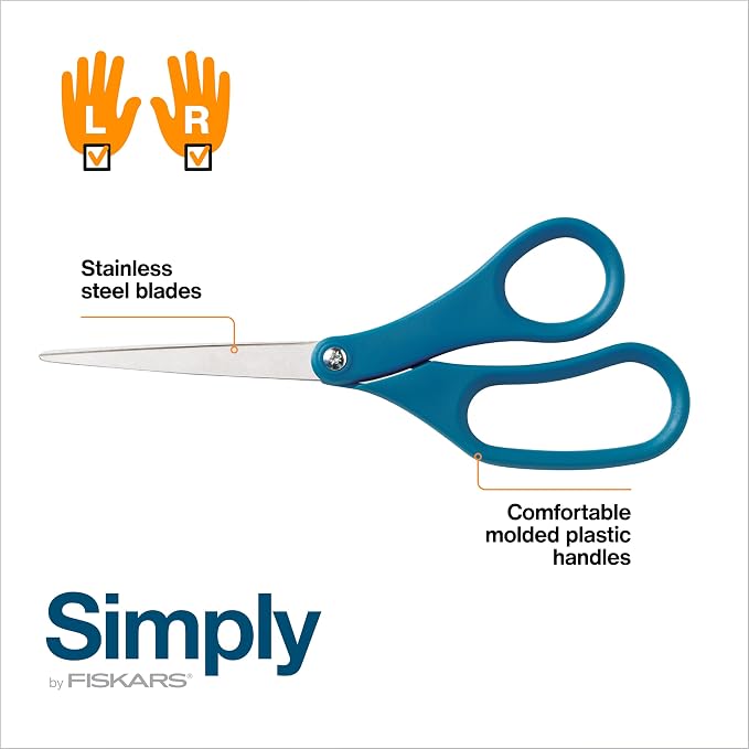 Fiskars 8" Stainless Steel All Purpose Scissors - Image 8